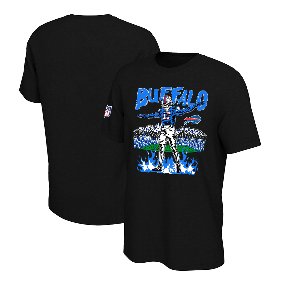 Men 2024 NFL Buffalo Bills T shirts black->nfl t-shirts->Sports Accessory